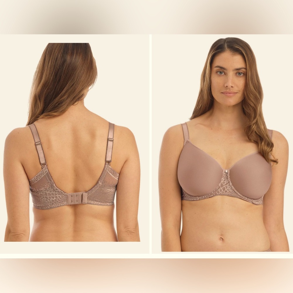 FANTASIE
Envisage UW Molded Spacer Bra Taupe FL6912. UK size 32E US size 32DDD
